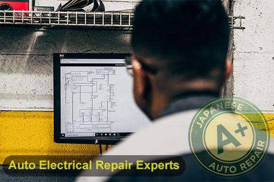 Auto electrical repair experts, A+ Japanese Auto Repair - San Carlos, CA